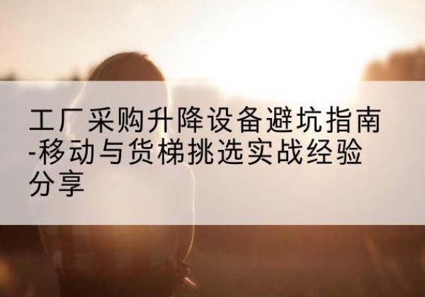 忻州移动式升降机怎么选-工厂采购升降设备避坑指南-移动与货梯挑选实战经验分享
